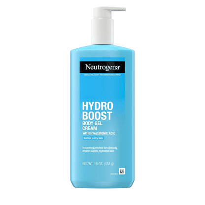 Neutrogena Hydro Boost Body Gel Cream, Hydrating Body Lotion with Hyaluronic Acid for Normal to Dry