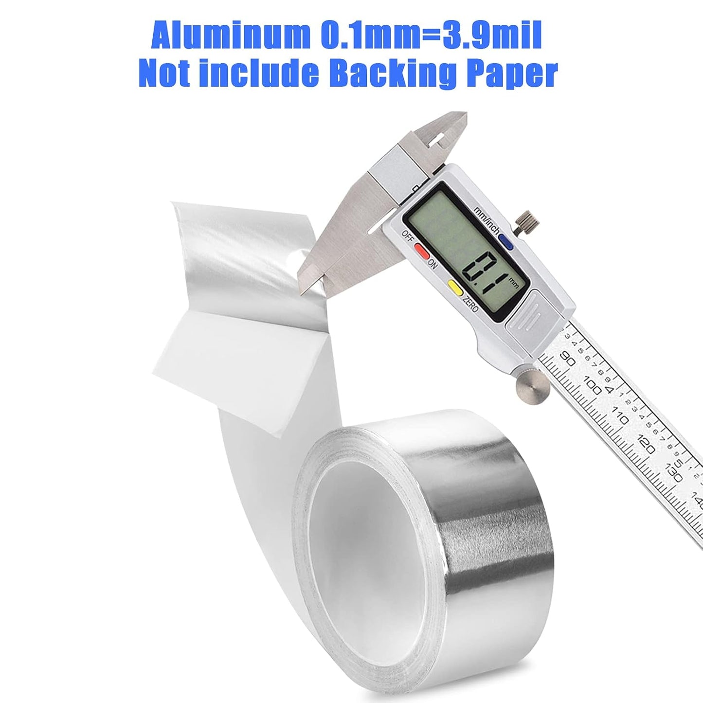 Romeda Aluminum Foil Tape, 2 inch x 65 Feet Foil Tape (3.9 mil), Silver Insulation Adhesive Metal