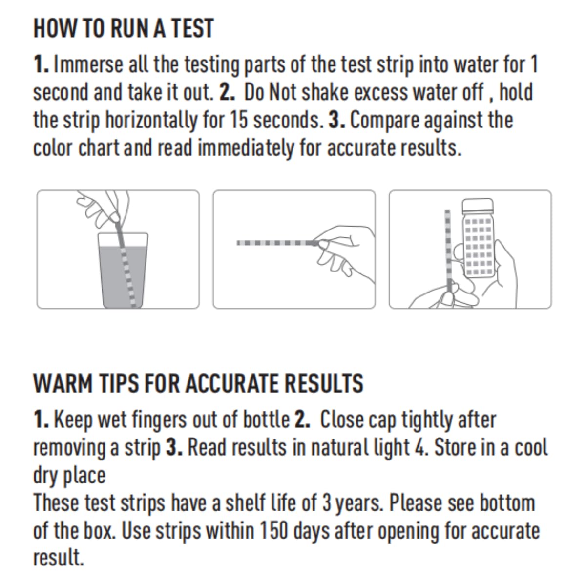 EASYTEST 7-Way Pool Test Strips, 150 Strips Water Chemical Testing for Hot tub and Spa, Accurate Test Bromine, Total Alkalinity, pH, Free
