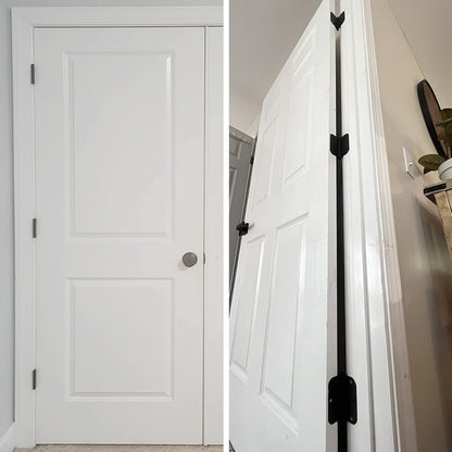 30 Pack Rounded Matte Black Door Hinges 3.5 Inch 5/8" Radius Interior 3 1/2" Flat Iron Bifold Residential Standard Bedroom Indoor for Doors 3