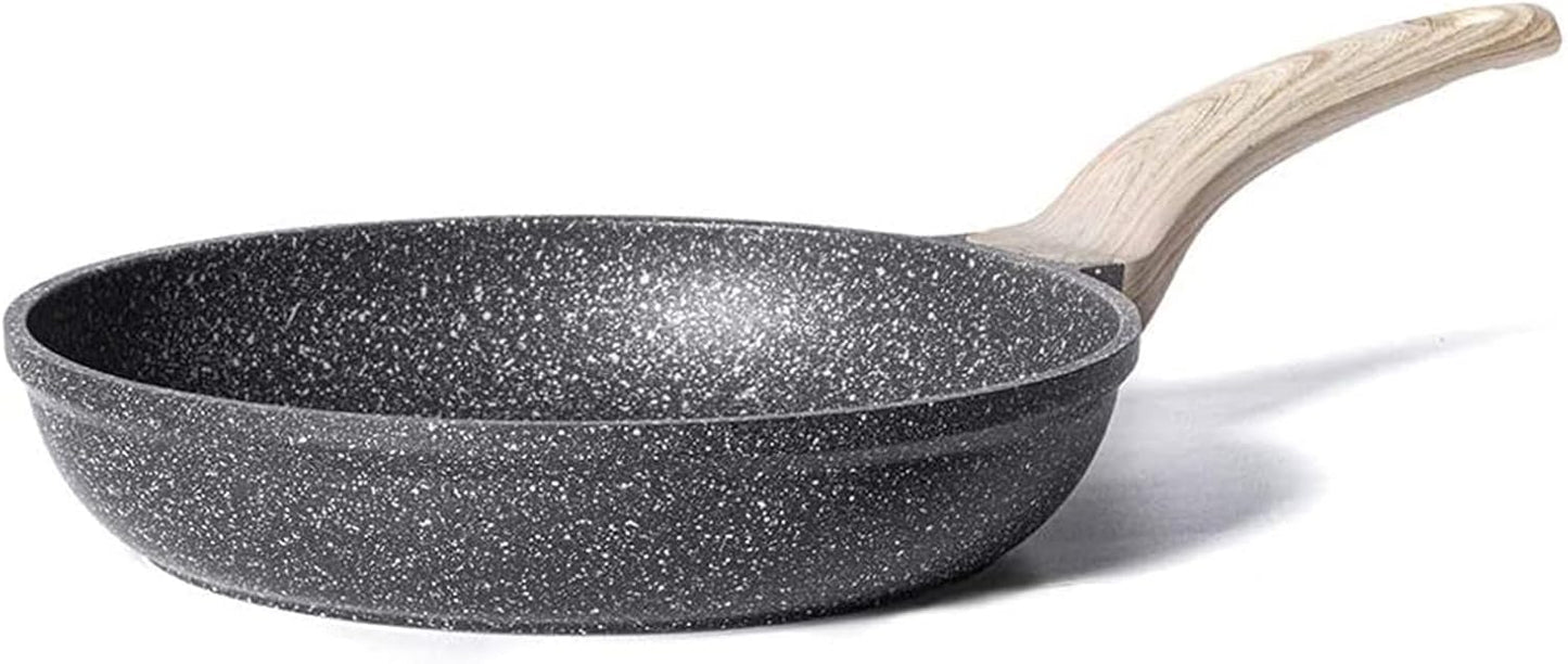CAROTE Nonstick Frying Pan Skillet,Non Stick Granite Fry Pan Egg Pan Omelet Pans, Stone Cookware Chef's Pan, PFOA