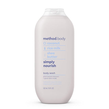 Method Body Wash, Simply Nourish, Paraben and Phthalate Free, 18 oz