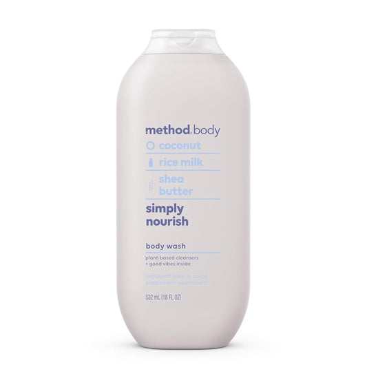 Method Body Wash, Simply Nourish, Paraben and Phthalate Free, 18 oz