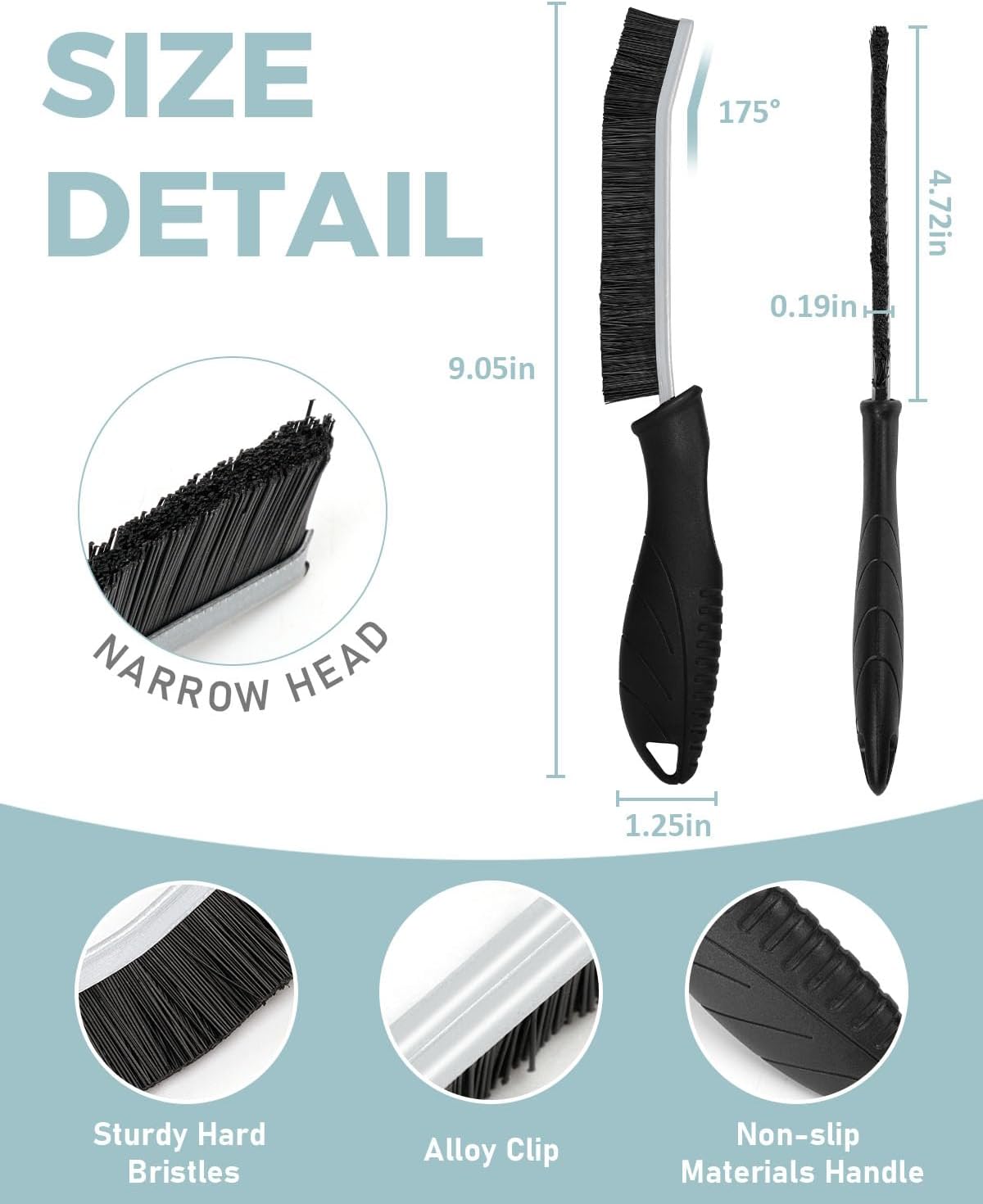 SXhyf Crevice Cleaning Brush - Grout Scrub Brush, House Cleaning Supplies, Gap Cleaning Tools, Home Essentials, Gifts for Women