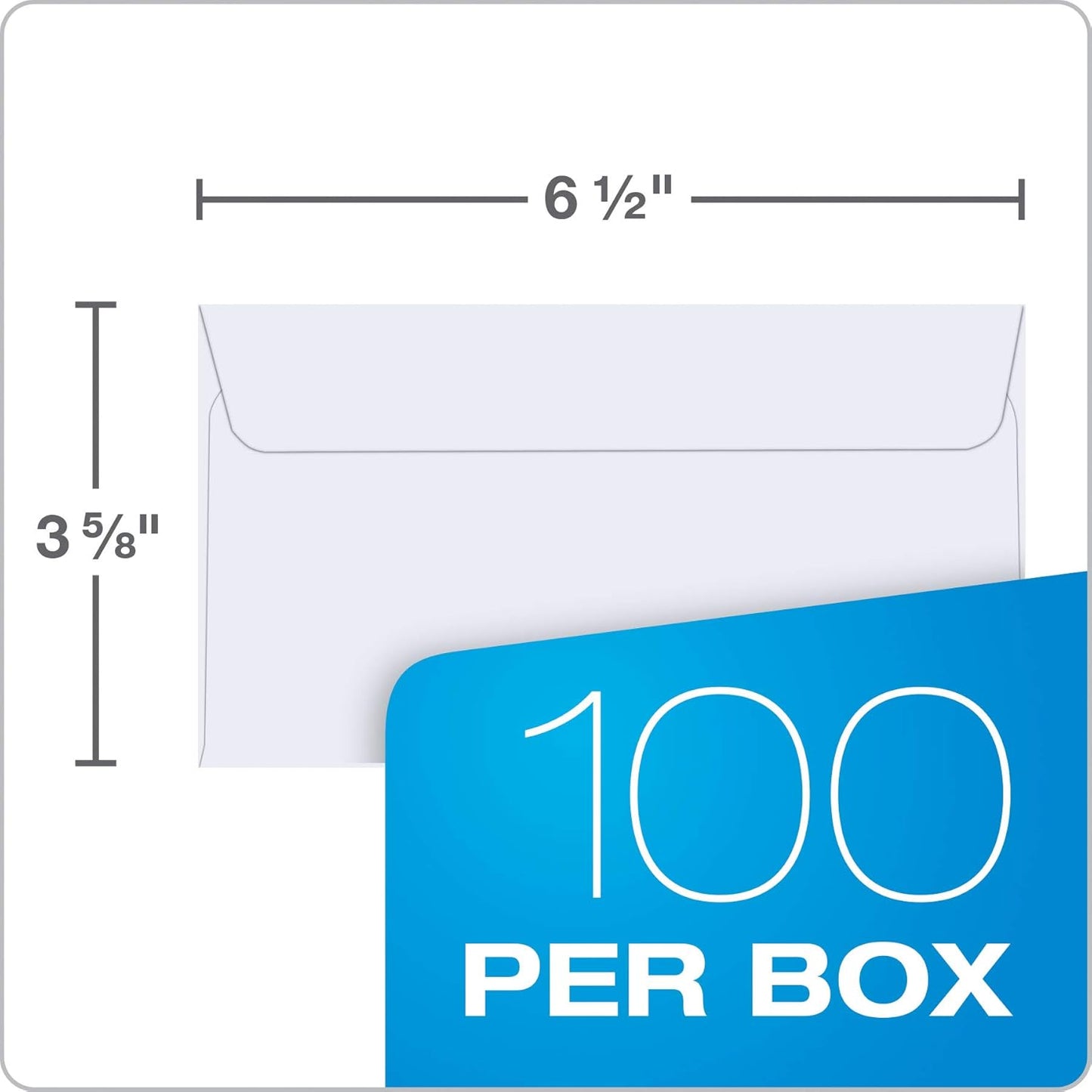 Quality Park 3/4 Self-Seal Security Envelopes, Security Tint and Pattern, Redi-Strip Closure, 24-lb White Wove, 3-5/8 x 6-1/2, 100/Box