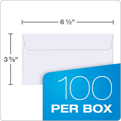 Quality Park 3/4 Self-Seal Security Envelopes, Security Tint and Pattern, Redi-Strip Closure, 24-lb White Wove, 3-5/8 x 6-1/2, 100/Box