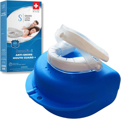 Somnofit-S Anti-Snore Mouth Guard by SnoreLessNow, Made in Switzerland, FDA Cleared, Most Comfortable Anti Snoring