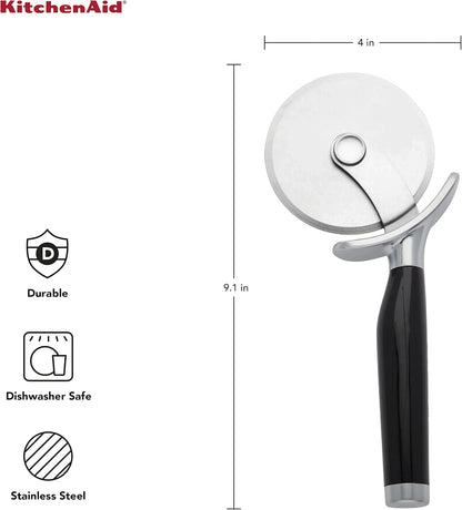 KitchenAid Classic Pizza Wheel with Sharp Blade For Cutting Through Crusts, Pies and