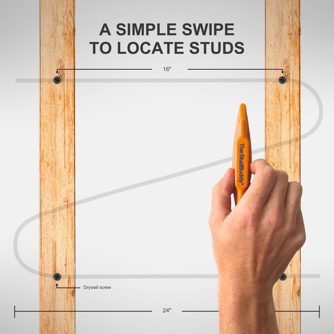 The Original StudBuddy Magnetic Stud Finder - Made in the USA - Easy to Use Stud Finder - No Batteries Required - Powerful Magnet Stud Finder - Stud