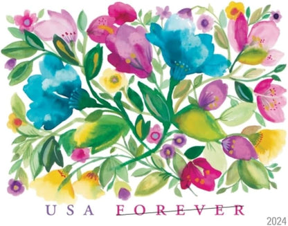 United States Postal Service Celebration Blooms (Sheet of 20) Forever Postage Stamps Scott