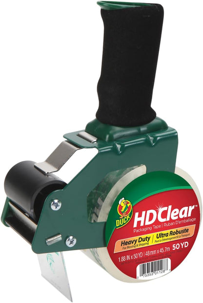 Duck HD Clear Packing Tape Dispenser Heavy Duty Packaging Tape Gun for Packing