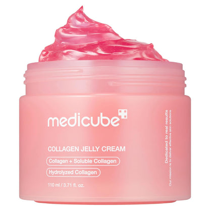 medicube Jelly Cream with Collagen, Niacinamide, Freeze-Dried Hydrolyzed Collagen for Skin Barrier Hydration & 24H Glow, Plumper, Firmer looking
