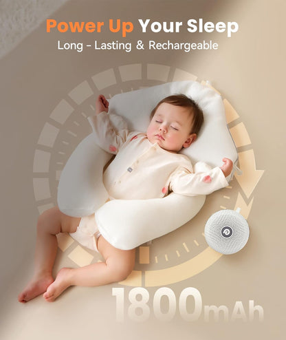 Dreamegg Portable Noise Machine for Baby Adult, Features Powerful Battery, 21 Soothing Sound, Noise Canceling for Office &