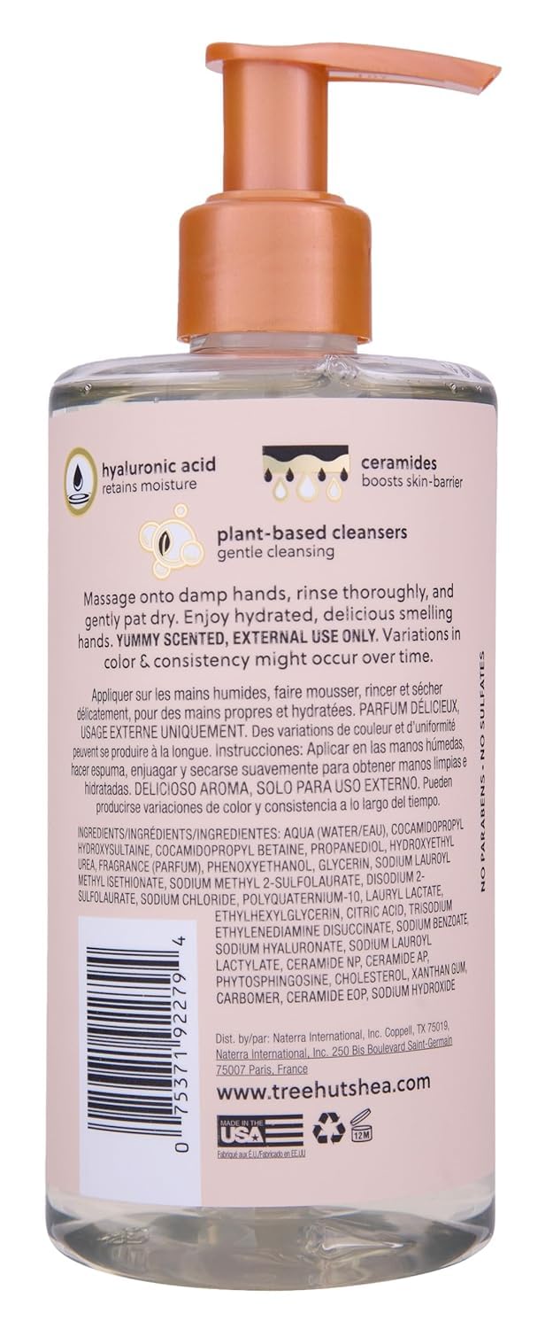 Tree Hut Vanilla Serum Infused Hand Wash, Nourish & Hydrate Hands, Strengthening Skin Care, Long-Lasting Scent, Cleanse & Lock in