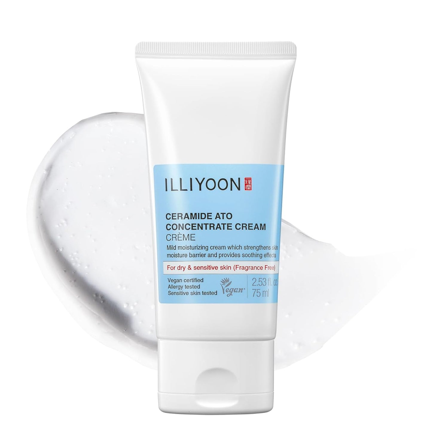 Illiyoon Ceramide Ato Concentrate Cream, Moisturizer for Dry & Sensitive Skin, 100hr Lasting Hydration, For Face & Body, Gentle for
