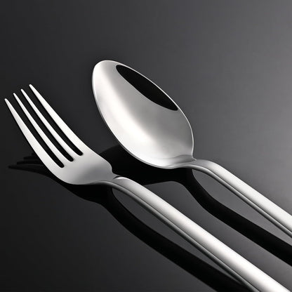 KINGSTONE Silverware Set, 20 Piece Flatware Cutlery Set for 4, 18/10 Stainless Steel Silverware Mirror Polished Dishwasher Safe for Home
