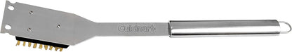 Cuisinart Stainless Steel 16.5" Long Handle Grill Cleaner Brush and Scraper for BBQ, Griddle, Grills, Cookout