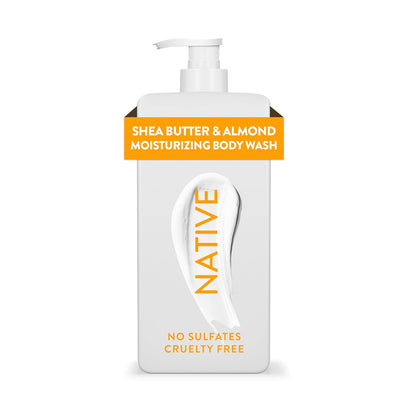 Native Moisturizing Body Wash Contains Naturally Derived Ingredients, For Women & Men, Sulfate, Paraben, & Dye Free Leaving Skin Soft and