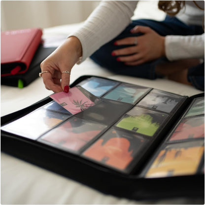 Vault X 9 Pocket Trading Card Zip Binder, 360 Cards, Premium Exo-Tec Album Material, 20 Side-Loading Pages, Folder for Collectible Games