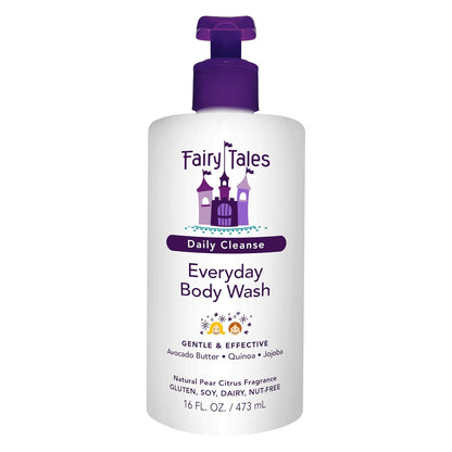 Fairy Tales Daily Cleanse Kids Body Wash, Kids Soap With Gentle, Clean Natural Ingredients, Sulfate Free, Silicone