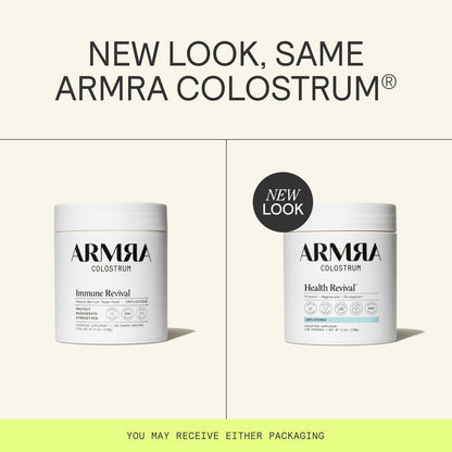 ARMRA Colostrum Powder, Unflavored, Gut Health & Bloating, Skin & Hair, Immunity, Keto, Gluten & Fat-Free, 120 Servings
