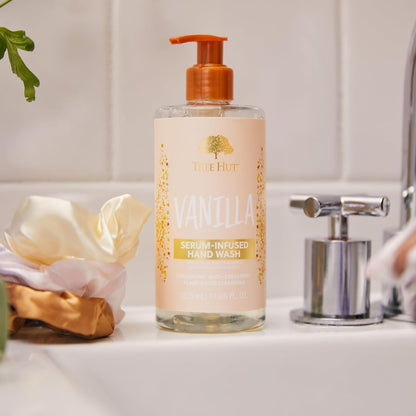 Tree Hut Vanilla Serum Infused Hand Wash, Nourish & Hydrate Hands, Strengthening Skin Care, Long-Lasting Scent, Cleanse & Lock in