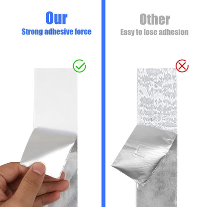 Romeda Aluminum Foil Tape, 2 inch x 65 Feet Foil Tape (3.9 mil), Silver Insulation Adhesive Metal