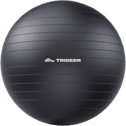 Trideer Exercise Ball for Yoga, Pilates & Fitness Stability Ball Equipment for Home Gym & Office Chair, Core & Balance Training