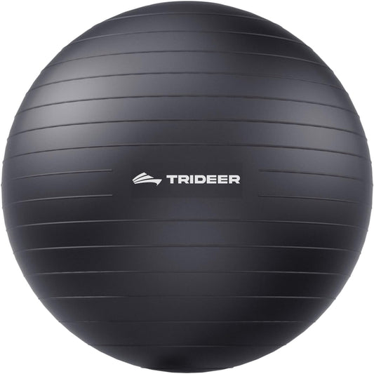 Trideer Exercise Ball for Yoga, Pilates & Fitness Stability Ball Equipment for Home Gym & Office Chair, Core & Balance Training