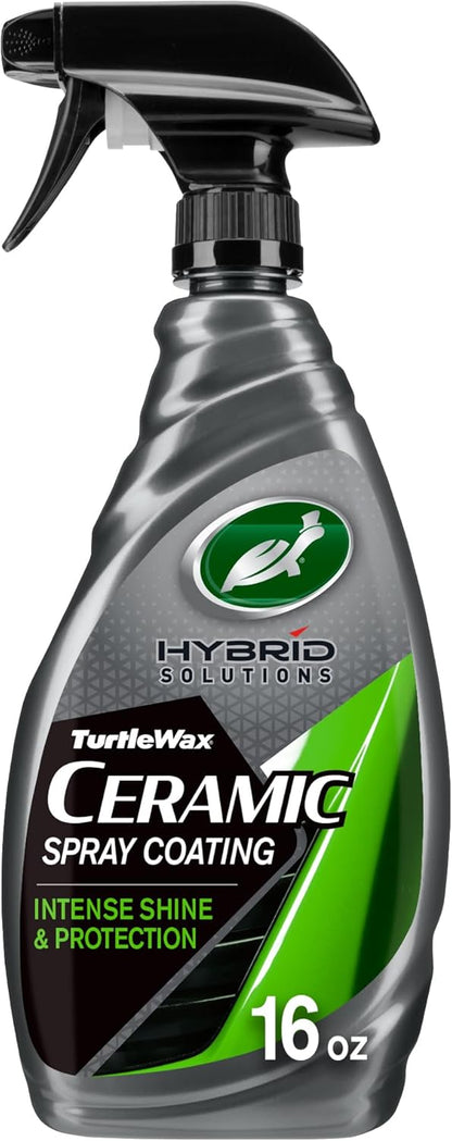 Turtle Wax Hybrid Solutions Ceramic Spray Coating, High Shine Car Wax, Offers Durable Paint Protection, Extreme Water Beading Action, Safe for