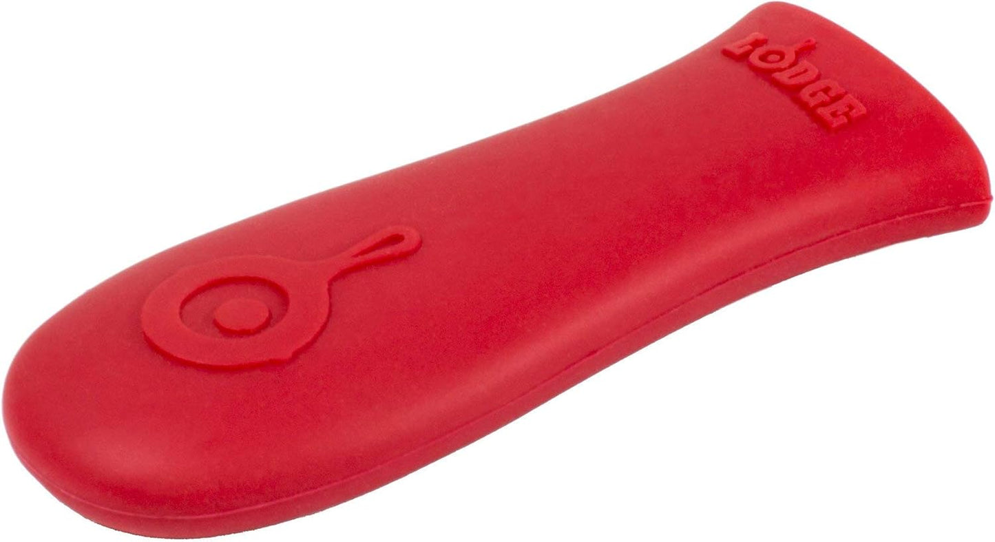 Lodge Silicone Hot Handle Holder - Dishwasher Safe Hot Handle Holder Designed for Lodge Cast Iron Skillets 9 Inches+ w/Keyhole Handle - Reusable Heat