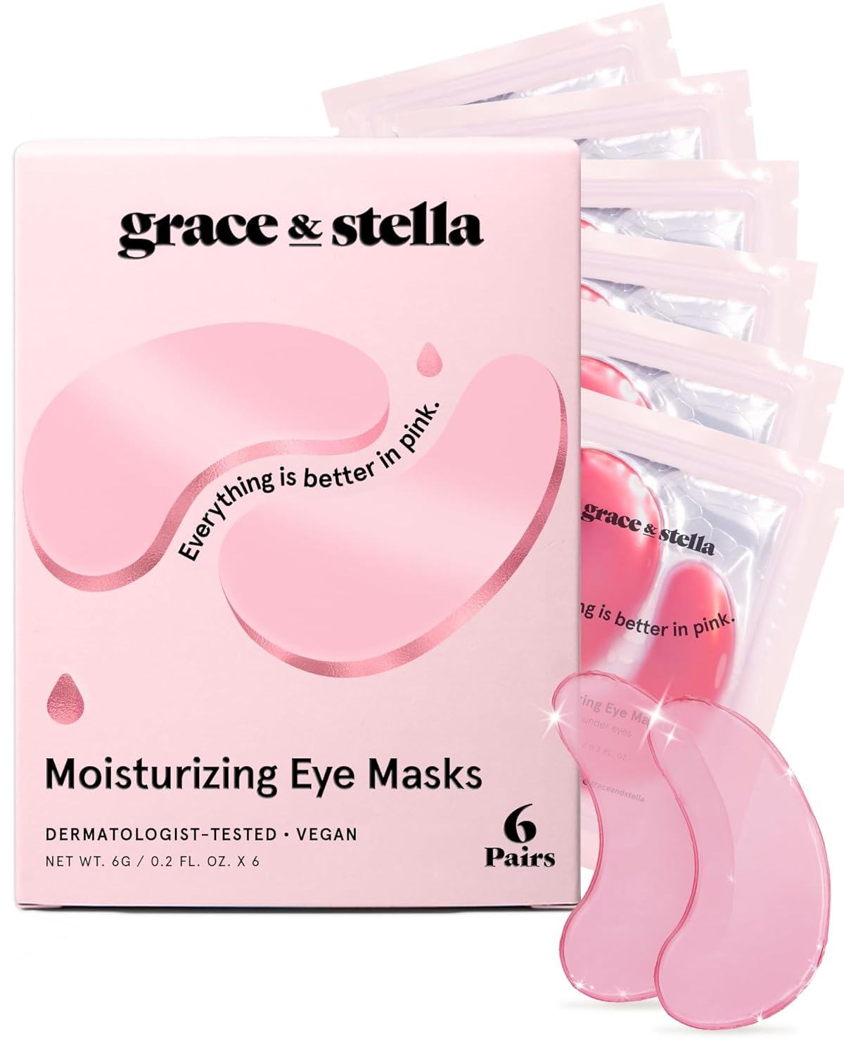 grace & stella Award Winning Under Eye Mask - Reduce Dark Circles, Puffy Eyes, Undereye