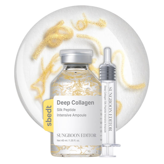 SUNGBOON EDITOR Glow Intensive Silk Peptide Ampoule, Copper Peptides Serum for Face with Collagen & Multi