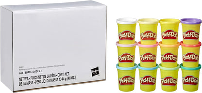Play-Doh Pastel Colors Bulk 12-Pack of 4-Ounce Cans, Party Favors, Kids Arts & Crafts, Back to School Gifts & Prizes, Preschool