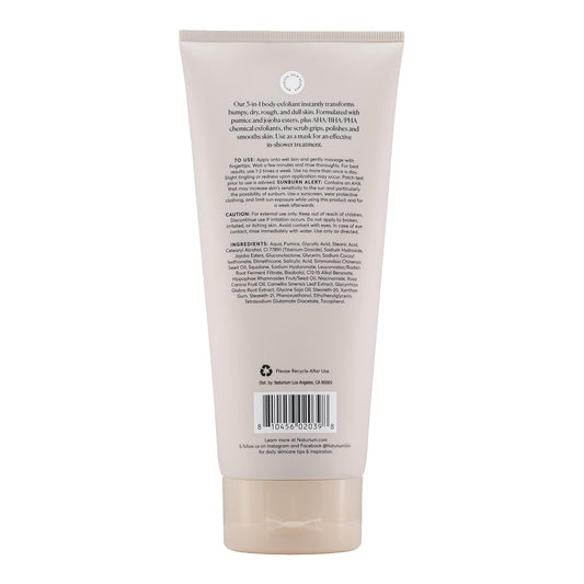 Naturium KP Body Scrub & Mask for Keratosis Pilaris, Bump Eraser Shower Scrub & Exfoliator for Skin, 8 oz