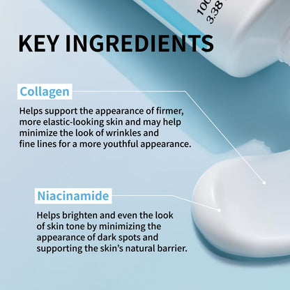 NIDA Youthful Formula Ultimate Moisturizing Cream, Centella Asiatica, Niacinamide, Hyaluronic Acid, Collagen, Wrinkles, Fine Lines, Dark