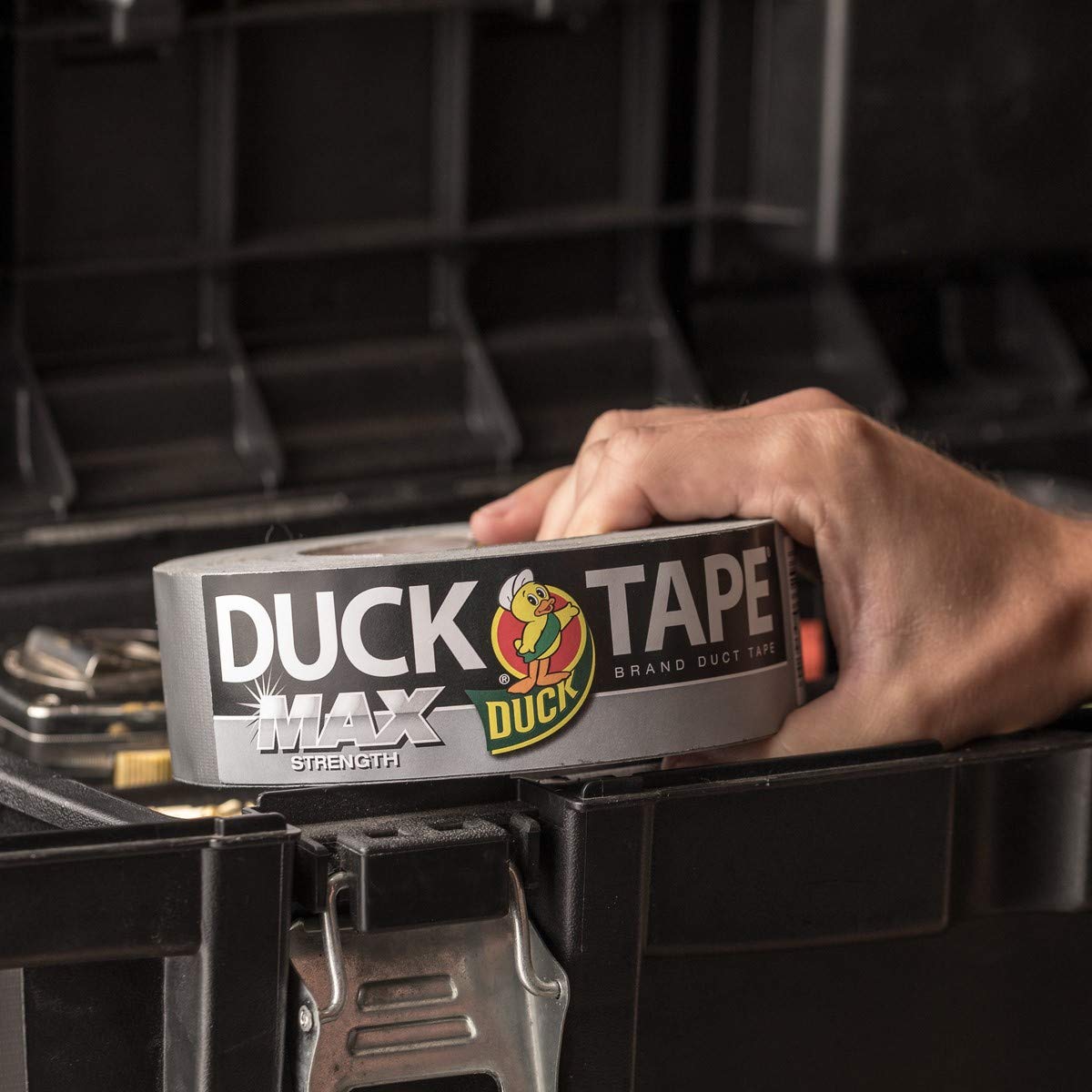 Duck Brand Max Strength Duct Tape - 1 Roll - Heavy Duty Hold - 1.88 Inch x 45 Yards - Silver