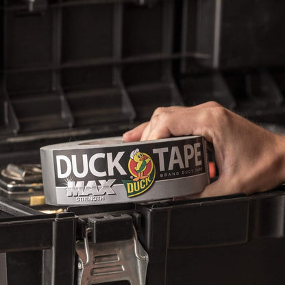 Duck Brand Max Strength Duct Tape - 1 Roll - Heavy Duty Hold - 1.88 Inch x 45 Yards - Silver