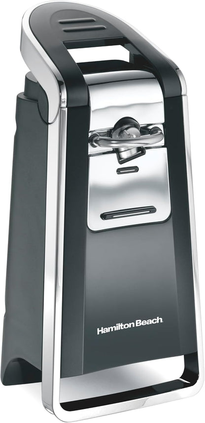 Hamilton Beach Smooth Touch Electric Automatic Can Opener with Easy Push Down Lever, Eliminates Sharp Edges, Opens All Standard-Size and Pop-Top