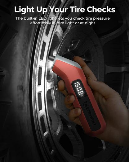 ETENWOLF T300 Digital Tire Pressure Gauge 3-200 PSI, Industrial Tire Gauge Calibrated to ANSI B40.7 Grade 2A(Plus-Minus