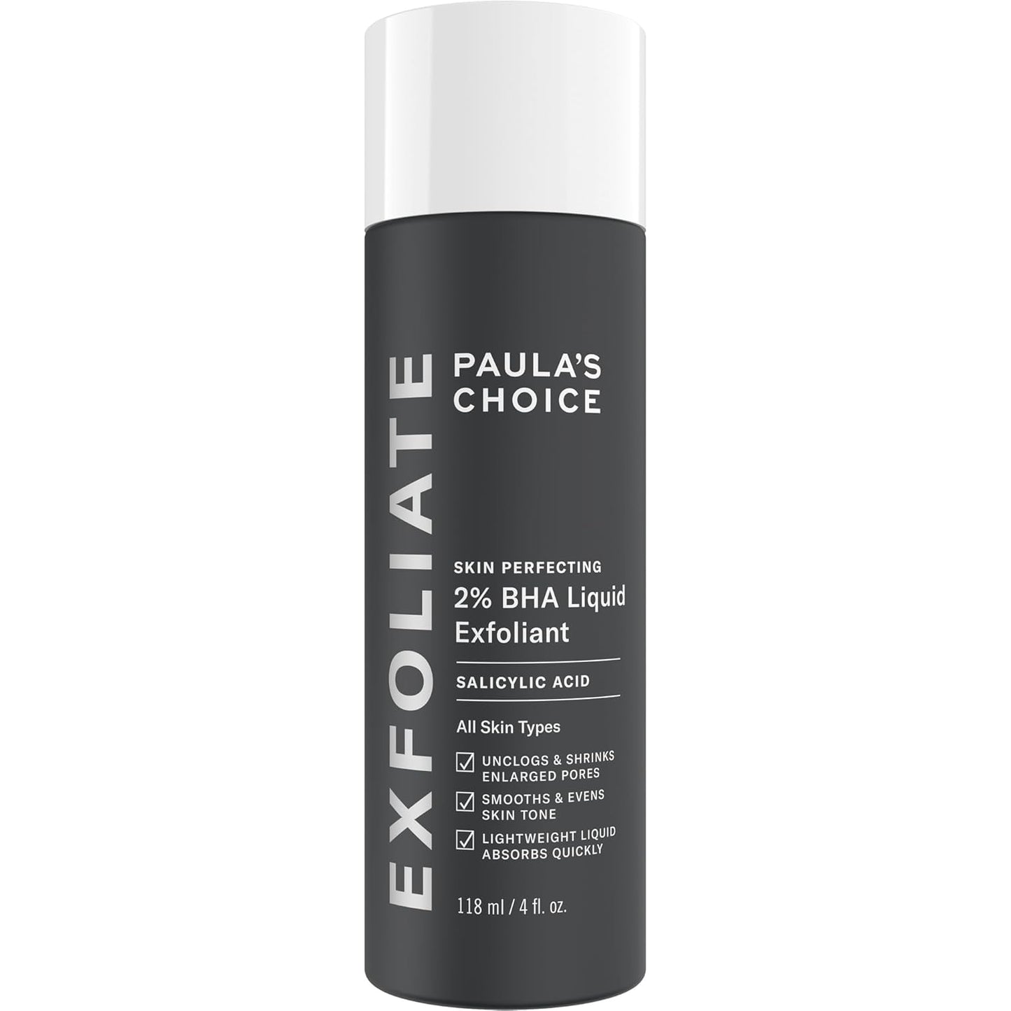 Paula's Choice SKIN PERFECTING 2% BHA Liquid Exfoliant with Salicylic Acid, Facial Polish for Enlarged Pores, Wrinkles & Fine