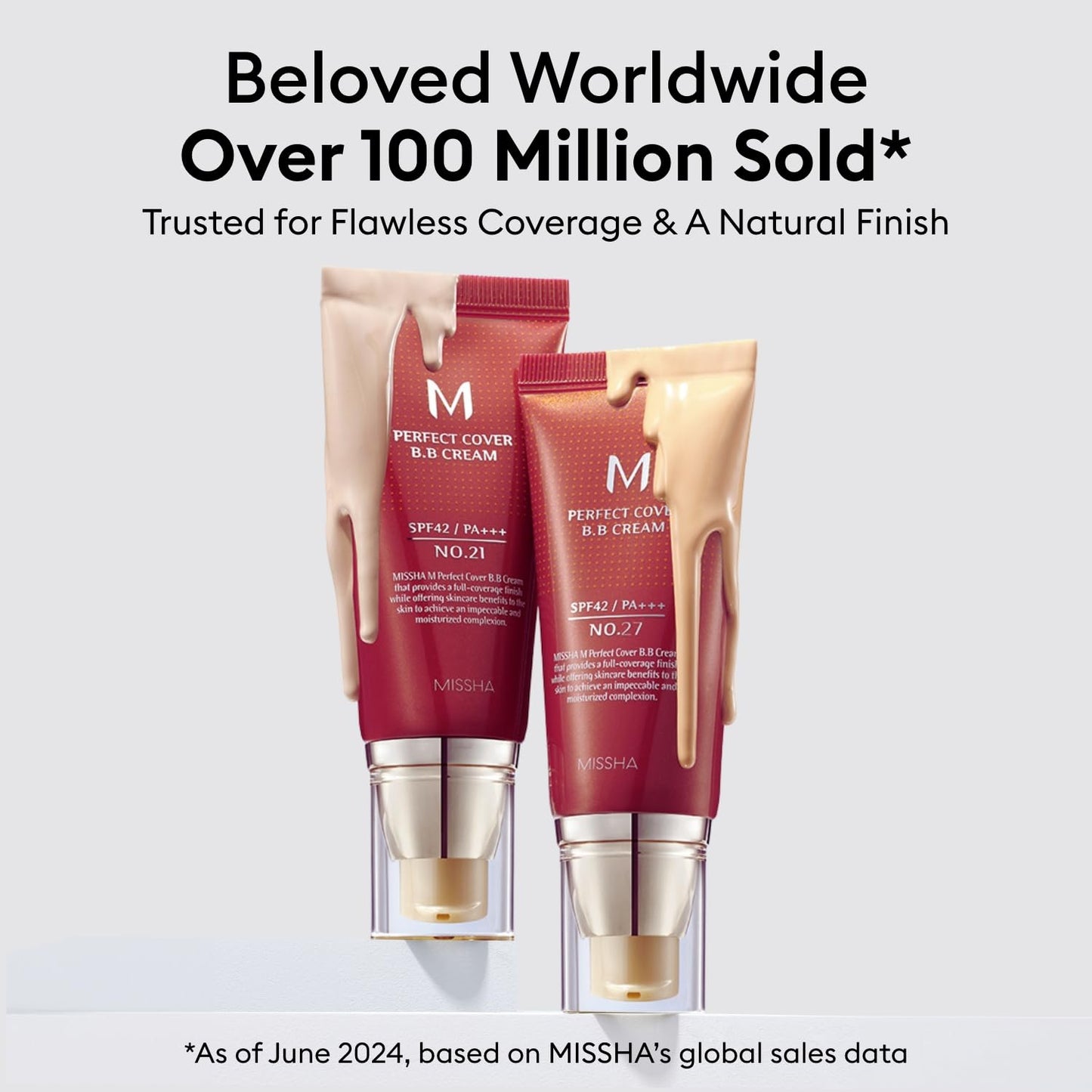 MISSHA M Perfect Cover BB Cream No.23 Natural Beige -Light/Medium with Cool/Neutral Undertone SPF 42 PA +++ 1.69 Fl Oz - Tinted Moisturizer for face