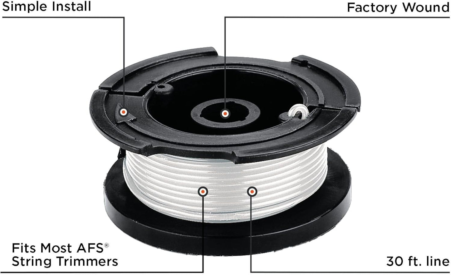 BLACK+DECKER Weed Eater String, Trimmer Line, 3-Pack, 30-Feet of Replacement Spool, 0.065-Inch Diameter
