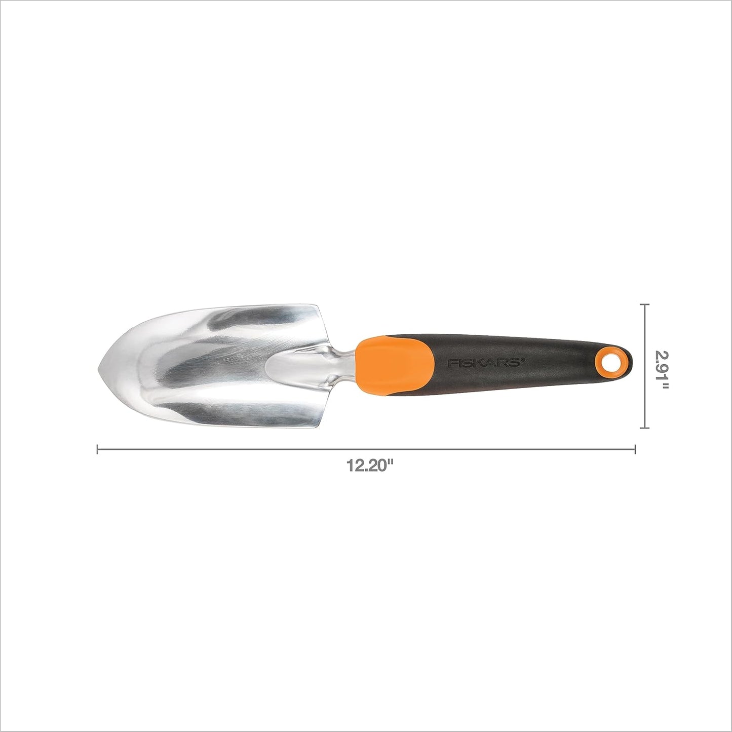 Fiskars Trowel, Heavy Duty Gardening Hand Tool with Hang Hole, For Digging and Planting, Rust Resistant Cast