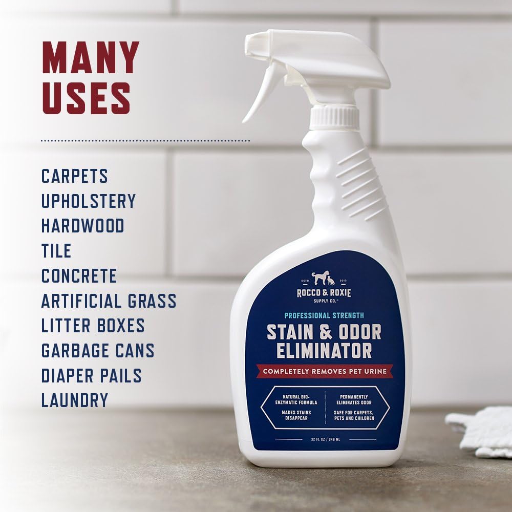 Rocco & Roxie Supply Co. Stain & Strong Odor Eliminator, Enzyme