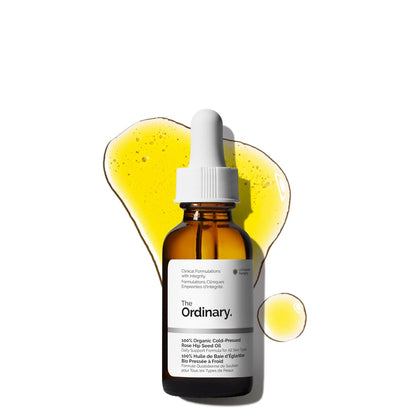 The Ordinary 100% Organic Cold-Pressed Rose Hip Seed Oil, Addresses Signs of Aging by Improving the Appearance of Uneven Skin
