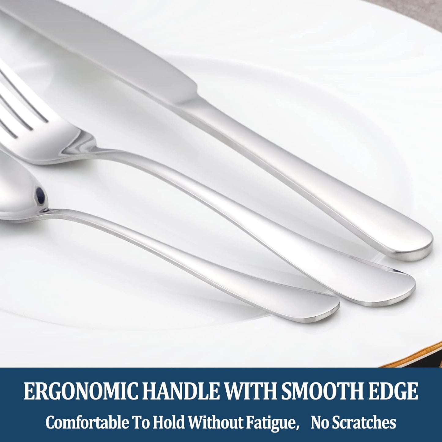 Dinner Forks,Set of 16 Top Food Grade Stainless Steel Silverware Forks,Table Forks,Flatware Forks,8 Inches,Mirror Finish & Dishwasher