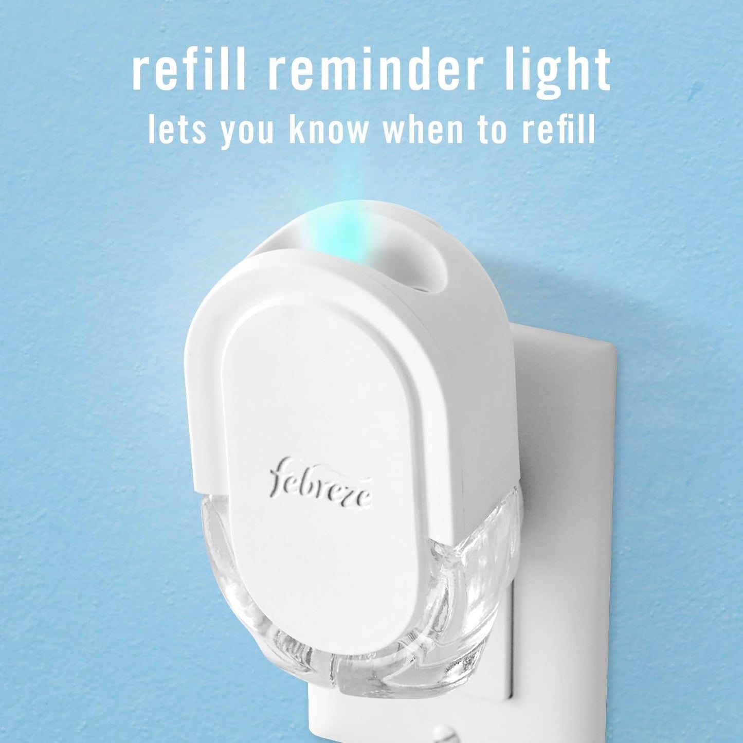 Febreze Plug-in Air Freshener, Odor-Fighting Scented Oil Refill, Air Fresheners for Home, Bathroom and Kitchen, Long Lasting, Unstopables Fresh
