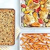 Nordic Ware Naturals 3 Piece Set - USA Made Aluminum Commercial Quality Sheet Pan for Baking or