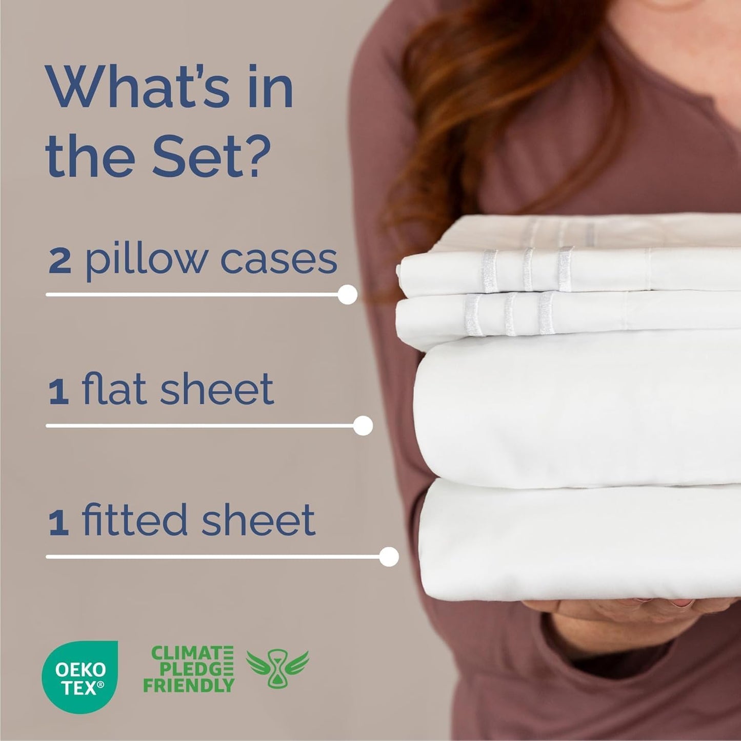 Queen Size 4 Piece Sheet Set - Comfy Breathable & Cooling Bed Sheets Set - Hotel Luxury Bedding for Women, Men, Kids